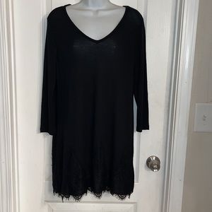 Lane Bryant black long sleeve top